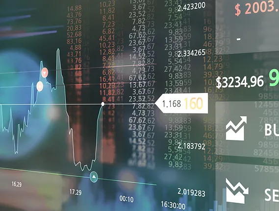 VK Global Group Ltd. - Trading Graphs on Computer Monitor 1